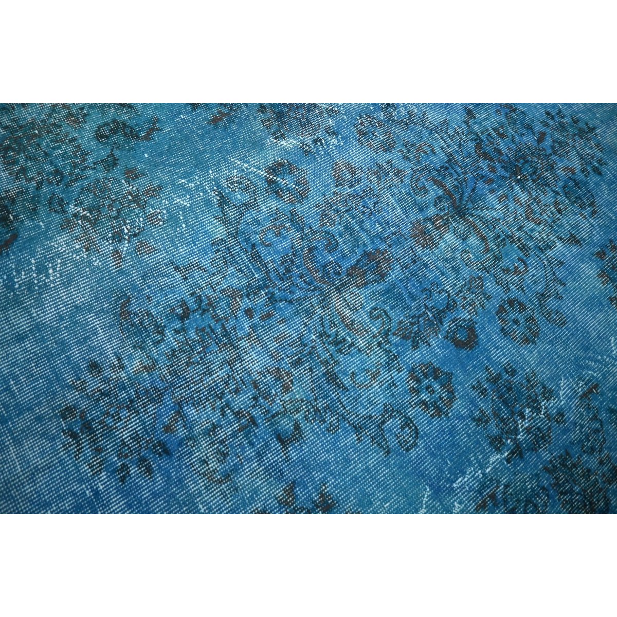 Blauw vintage vloerkleed - 268x164 cm - HANDGEMAAKT