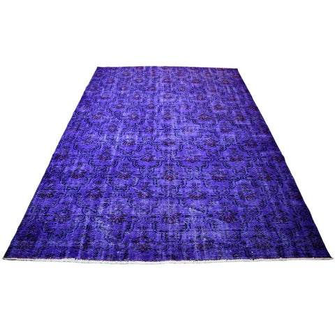 Super vintage paars vloerkleed - 265x180 cm - HANDGEMAAKT