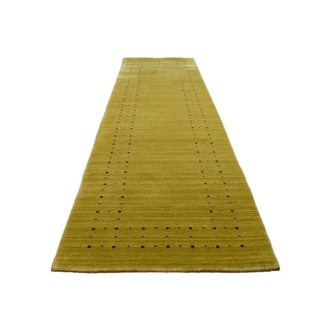 Goud gele Gabbeh loper - 285x80 cm - HANDGEMAAKT