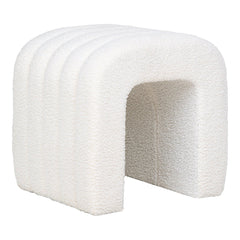 Colma Poef - Poef, bouclé, wit, 41x36,5 cm, HN1234