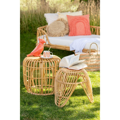 J-Line salontafel Sirine - rotan/hout - naturel