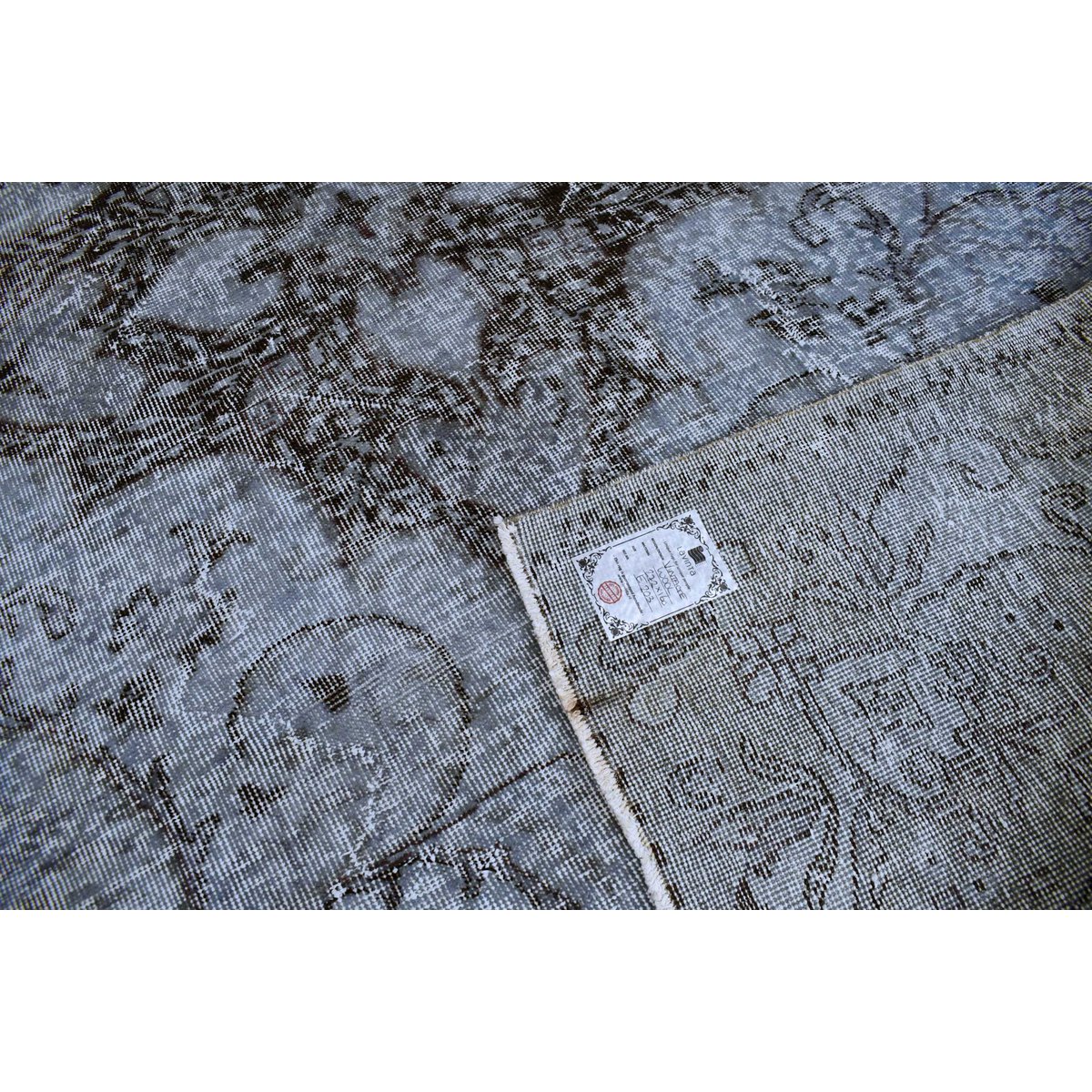 Grijs vintage vloerkleed - 272x160 cm - HANDGEMAAKT