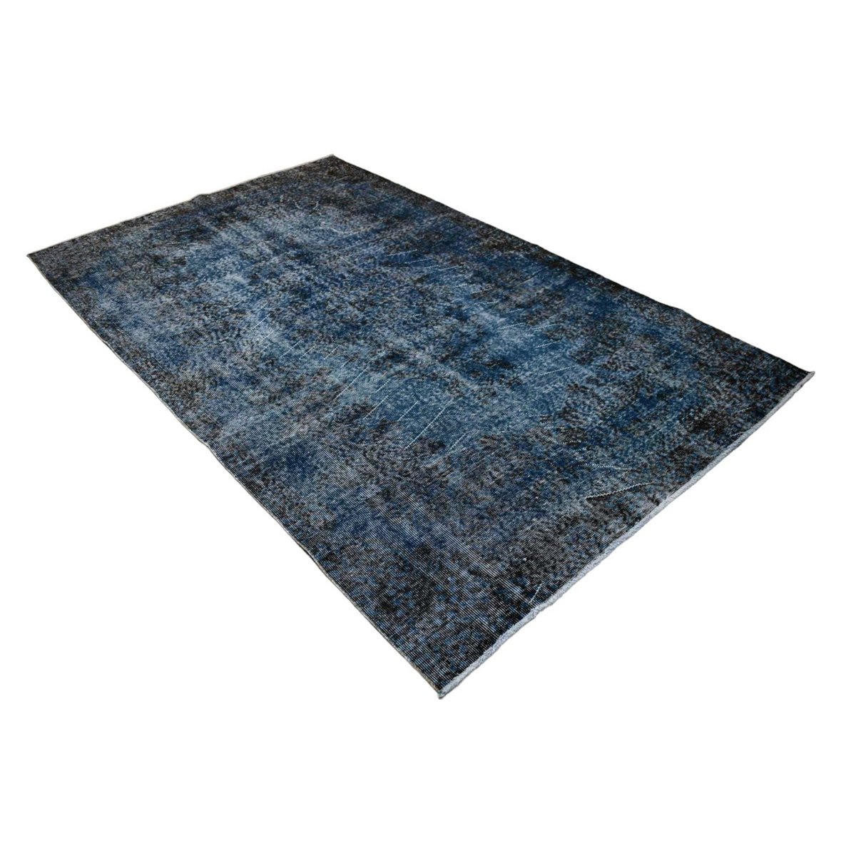 Blauw vintage vloerkleed - 267x164 cm - HANDGEMAAKT