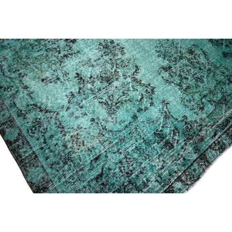 Turquoise vintage vloerkleed - 316x200 cm - HANDGEMAAKT