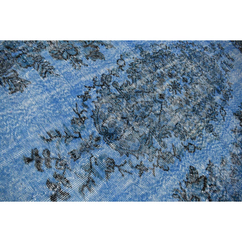 Blauw vintage vloerkleed - 316x178 cm - HANDGEMAAKT