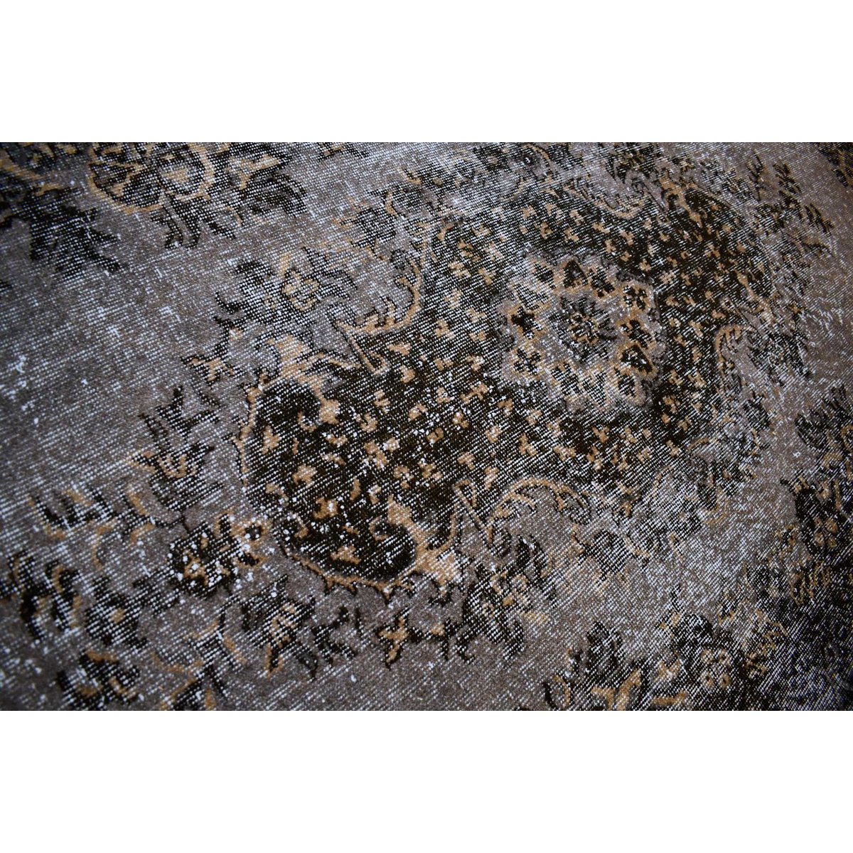 Grijs super vintage vloerkleed - 290x174 cm - HANDGEMAAKT
