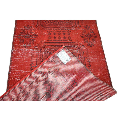Rode vintage loper - 277x84 cm - HANDGEMAAKT