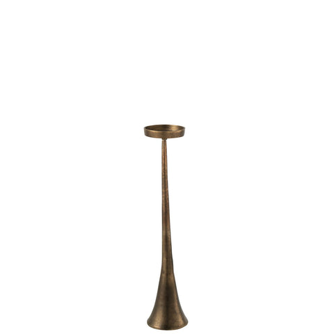 J-Line kandelaar Luky - aluminium - brons - groot