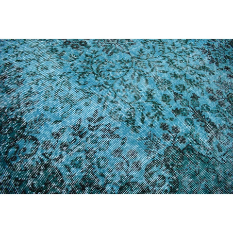 Blauw vintage vloerkleed - 258x153 cm - HANDGEMAAKT