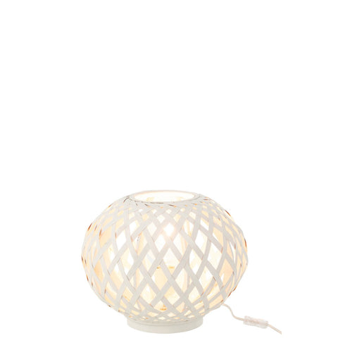 J-Line lamp - bamboe - wit