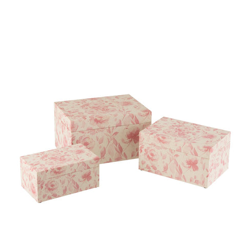 J-Line dozen - hout - wit/roze