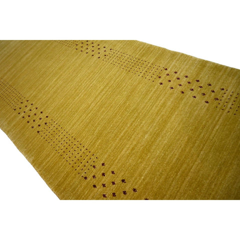 Goud gele Gabbeh loper - 286x80 cm - HANDGEMAAKT