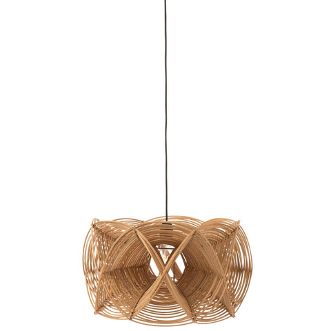 J-Line Golven Rotan lampenkap - jute - naturel