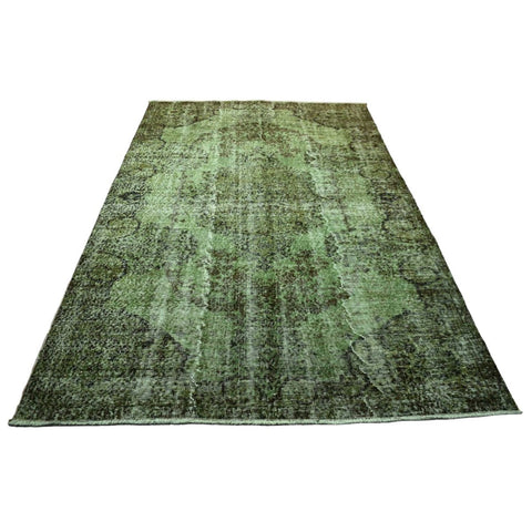Groen vintage vloerkleed - 257x163 cm - HANDGEMAAKT