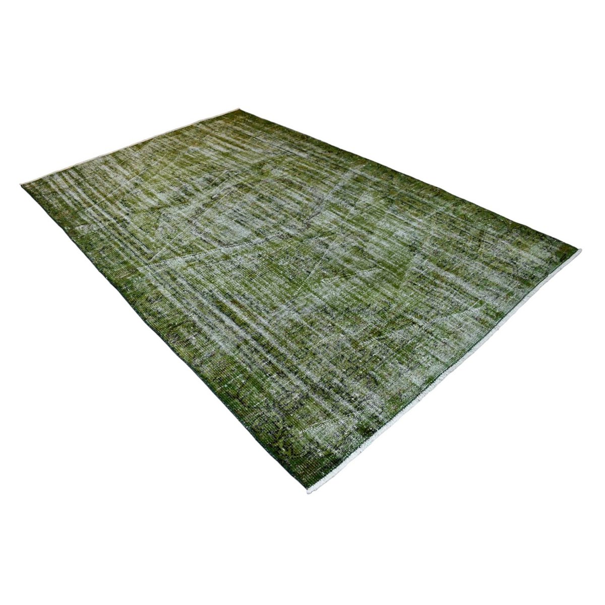 Groen vintage vloerkleed - 258x163 cm - HANDGEMAAKT
