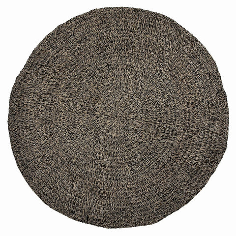 Het Zeegras Tapijt - Naturel Zwart - 200