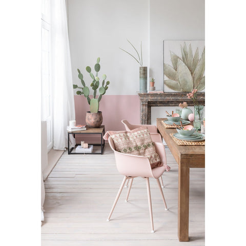 J-Line Bijzettafel Hout/Metaal Bruin+Zwart