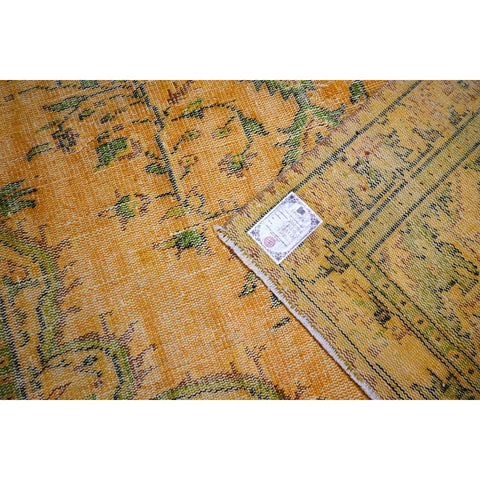 Geel vintage vloerkleed - 267x170 cm - HANDGEMAAKT