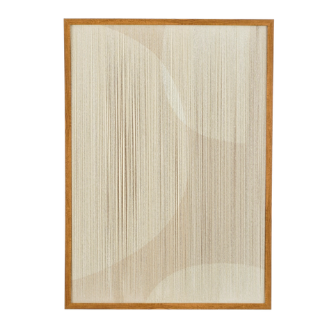 Muurdecoratie Cirkel - L50 x B60 x H3 cm - Beige