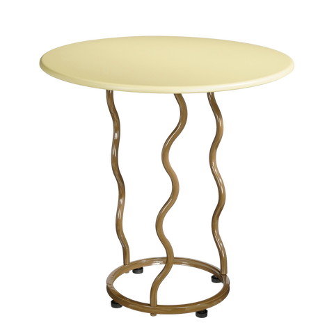 Futura Bijzettafel - H53 x Ø55 cm - Metaal - Lichtgroen