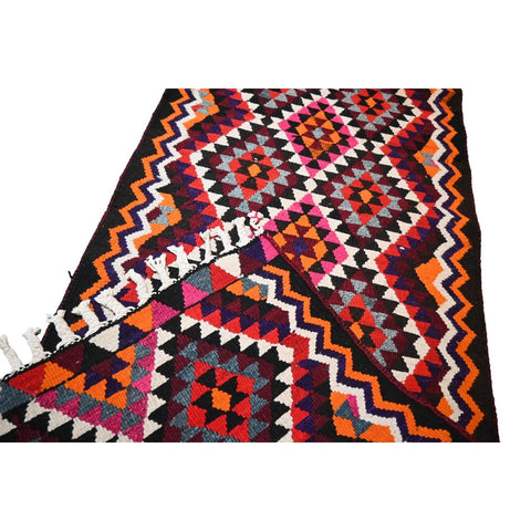 Extra lange Kurdi loper - 375x90 cm - HANDGEMAAKT
