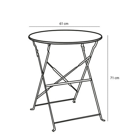 Laurence Bistroset - Set van 3 - Metaal - Lichtblauw