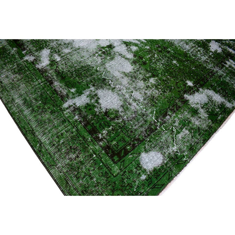 Super vintage groen vloerkleed - 287x197 cm - HANDGEMAAKT