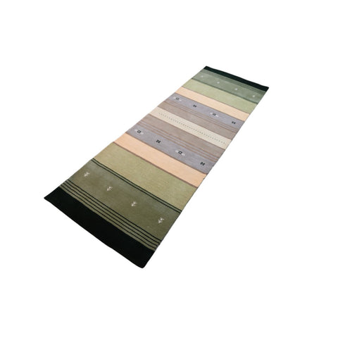 Gestreepte Gabbeh loper - 225x74 cm - HANDGEMAAKT