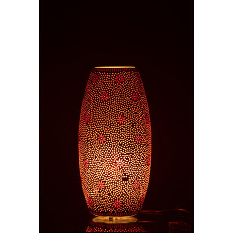 J-Line lamp Bram Gespikkeld - glas - large
